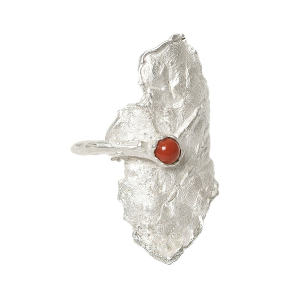 Face The Desire Leaf-shaped Wide Ring