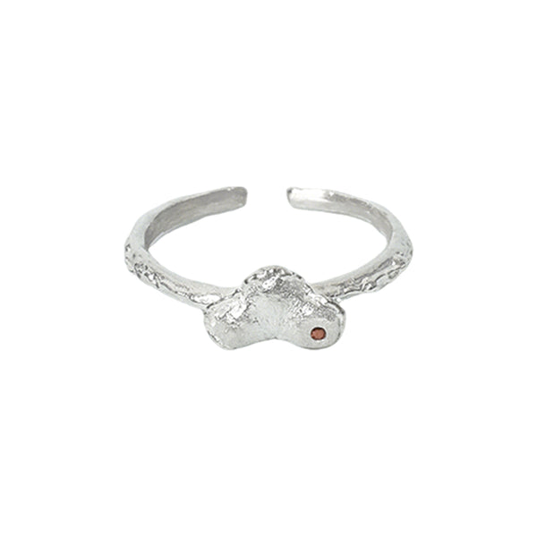 Radiant Harmony Vermilion Mole Ring