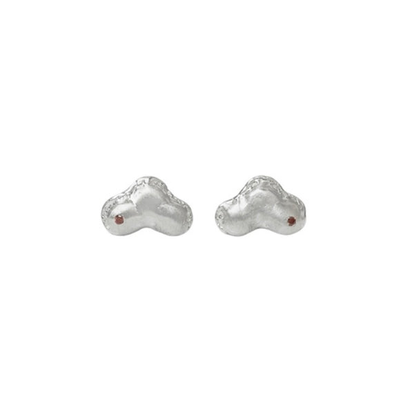 Radiant Harmony Vermilion Mole Earrings