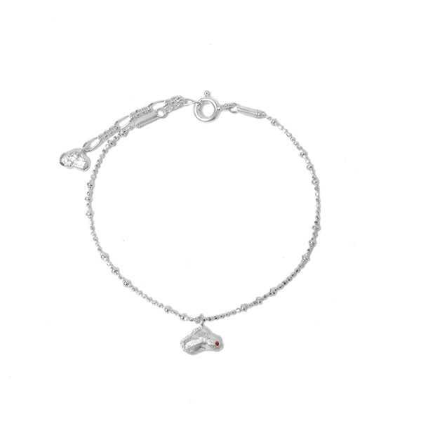 Radiant Harmony Vermilion Mole Bracelet