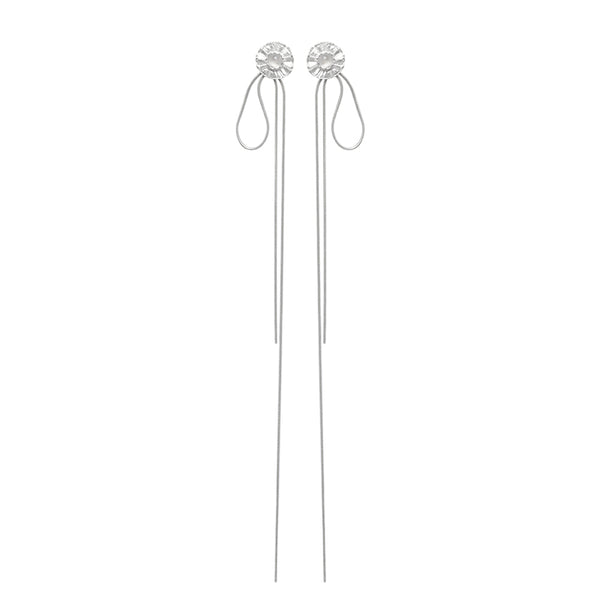 Radiant Harmony Moonlight Chain Earrings